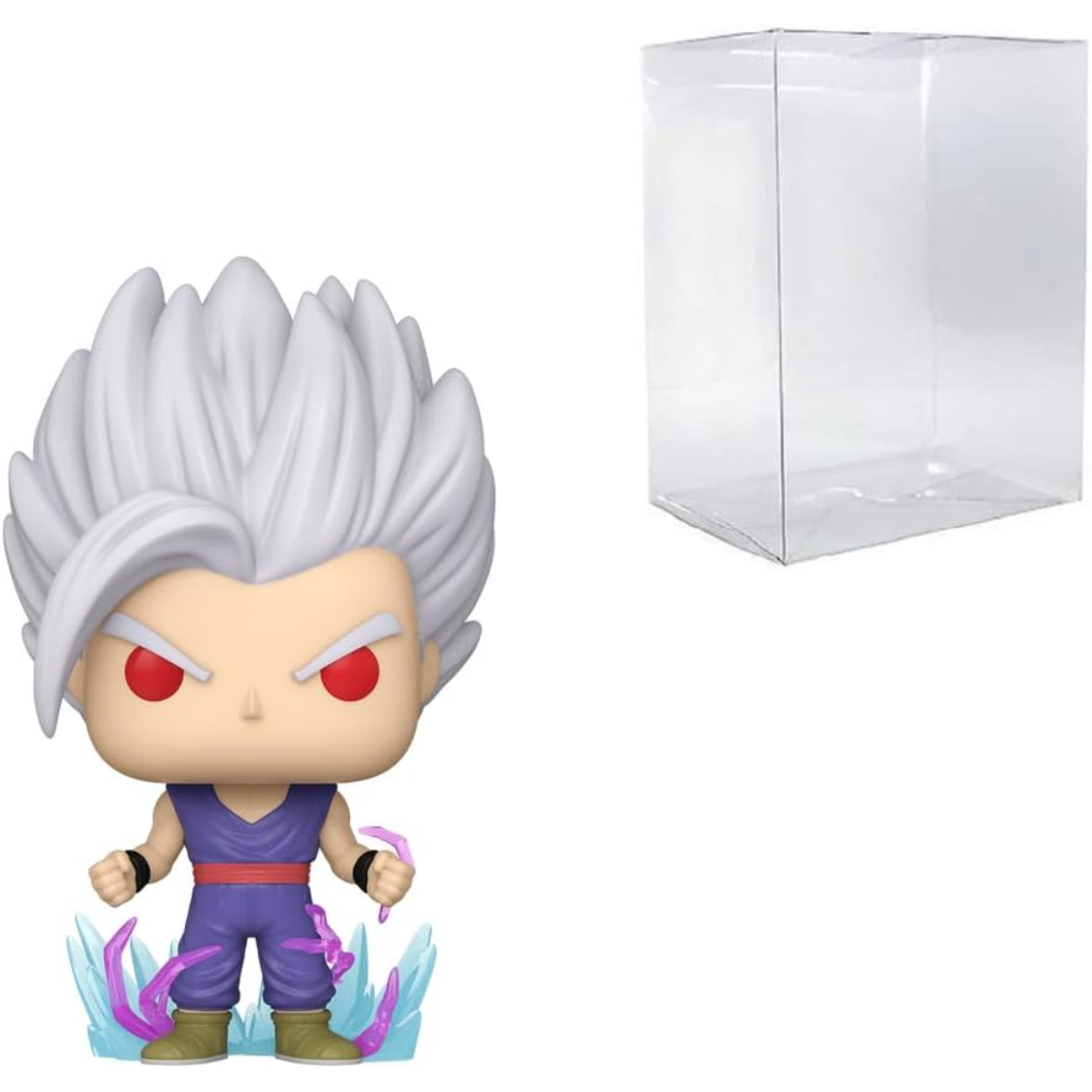 pop! dragon ball super: super hero son gohan (bestia) #1703 con funda protectora compatible pop! dragon ball super: super hero son gohan (bestia) #1703 con funda protectora compatible