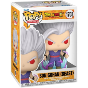 pop! dragon ball super: super hero son gohan (bestia) #1703 con funda protectora compatible