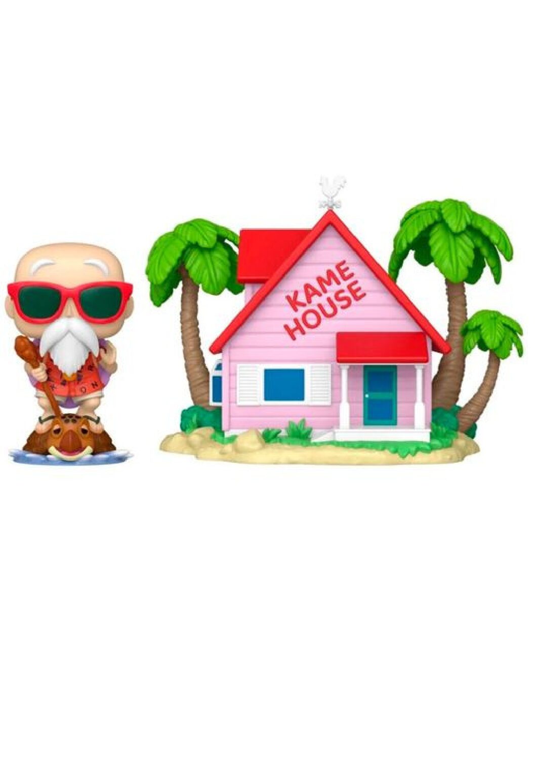Funko Pop! Town: Dragon Ball - Master Roshi at Kame House - Figura de vinilo coleccionable